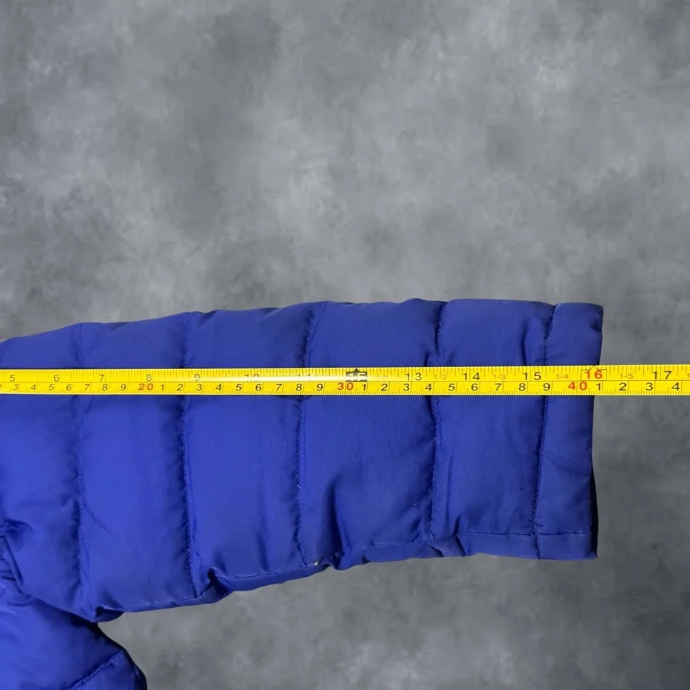 LL Bean Kids Blue DownTek Puffer Jacket Size 4 Insulated Fleece Lined 505491